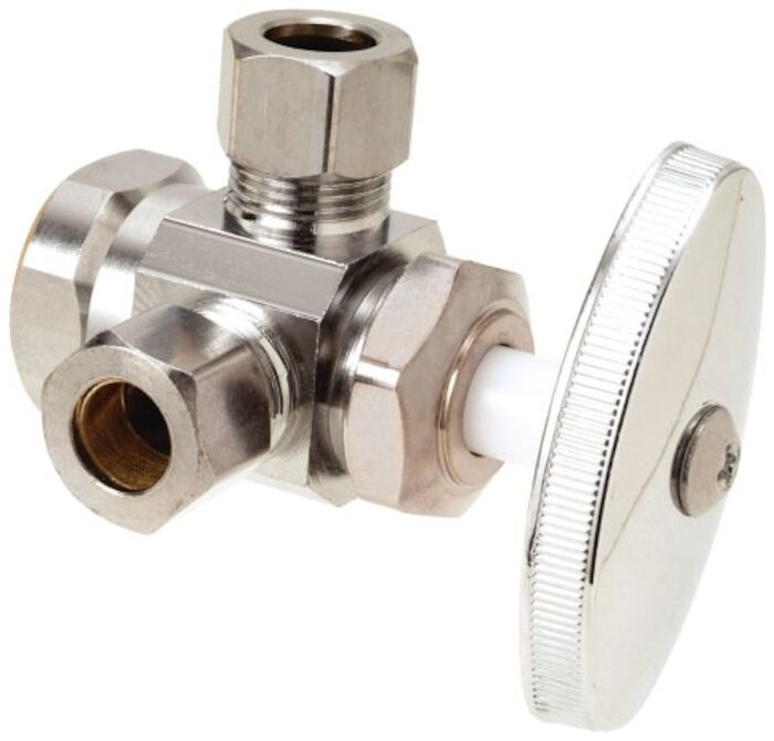 Brasscraft Mfg. Co. Brasscraft 1/2 in X 3/8 in X 3/8 in Chrome Plated