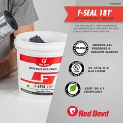 0841DX F-Seal 181 Water Based Duct Sealant 1 Gallon Gray ,