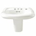 Murro™ Wall-Hung EverClean&amp;#174; Sink With 4-Inch Centerset and Extra Right-Hand Hole - A0954123EC020