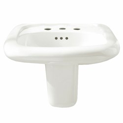 Murro Wall-Hung EverClean Sink With 8-Inch Widespread ,0958.008EC.020,0958000020,0958.000.020