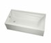 106179-L-000-001 Maax Exhibit Ifs 65.875 In X 36 In Alcove Bathtub With Left Dra In White - MAX106179L000001