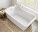 105798-000-001 Maax Lounge 64 In X 34 In Freestanding Bathtub With End Dra In White - MAX105798000001