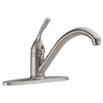 100-SS-DST Stainless Delta 134 / 100 / 300 / 400 Series Single Handle Kitchen Faucet ,