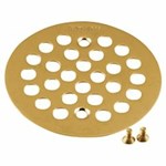 Brushed gold tub/shower drain covers ,