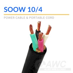 10/4 SOOW Rubber Cord X500 Spool ,104SO,10/4