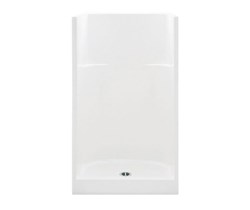 1323C-WH Aquatic White AcrylX 32 X 32 X 72 Alcove Center Everyday Shower ,
