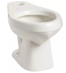 013810000 Mansfield Alto White 1.6 gpf 10 in Rough-In Elongated Front Toilet Bowl ,013810000,138WH,138,MEB,MEBWH