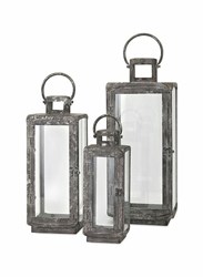 14234-3 Imax Homestead Metal Lanterns-Set Of 3 ,14234-3