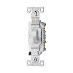 Eaton Wiring CS115W Switch Toggle Sp 15A 120 277V Side Wire White 032664487439 ,032664487439