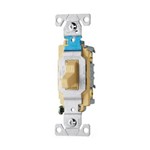 Eaton Wiring CS215V Switch Toggle Dual Pole 15A 120 277V Side Wire Ivory 032664487552 ,032664487552