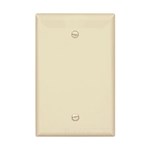 Eaton Wiring PJ13A Wall Plate 1G Blank Box Mount Poly Mid Almond 032664627088 ,