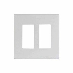 Eaton Wiring PJS262W Wall Plate 2G Decorator Screwless Poly Mid White 032664751615 ,032664751615