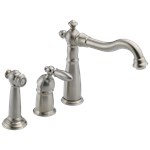 155-Ss-Dst Victorian Single Handle Kitchen Faucet With Spray CAT160FOC,155SSDST,034449589598,green,DELTA GREEN,34449589598,