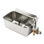 16-153L Krowne Royal Series Stainless Steel Front Mounted Dipperwell Sink With Faucet And Drain ,