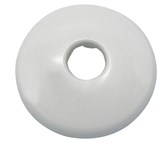 5/8&quot; OD White Plastic Low Escutcheon ,1615020,73028412322,JONF07375