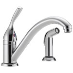 175-Dst Delta 134 / 100 / 300 / 400 Series Single Handle Kitchen Faucet With Spray 