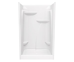 103677-R-000-001 Maax E148 Acrylic Shower Regular White One-Piece Shower Model ,