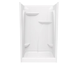 103677-L-000-001 Maax E148 Acrylic Shower Regular White One-Piece Shower Model ,