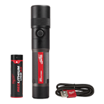 2161-21 Usb Rechargeable 1100l Twist Focus Flashlight 