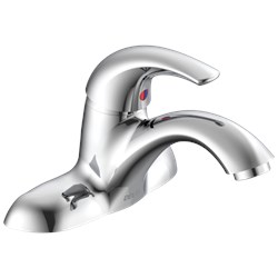 Commercial 22C: Single Handle Centerset Bathroom Faucet - Less Pop-Up ,
