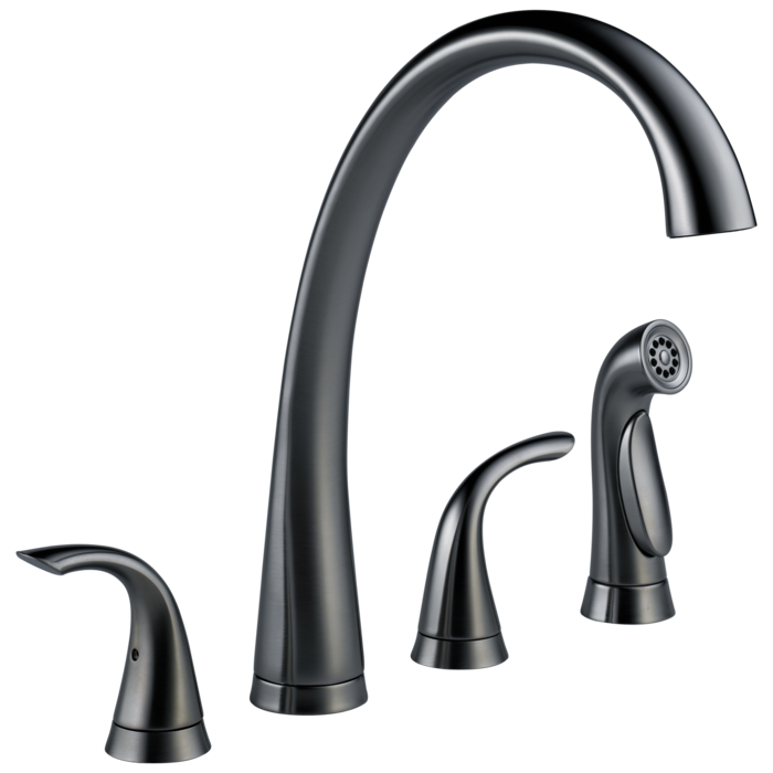 2480-Ar-Dst Pilar Two Handle Widespread Kitchen Faucet With Spray 