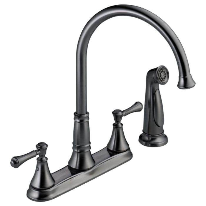 2497Lf-Ar Csidy Two Handle Kitchen Faucet With Spray 