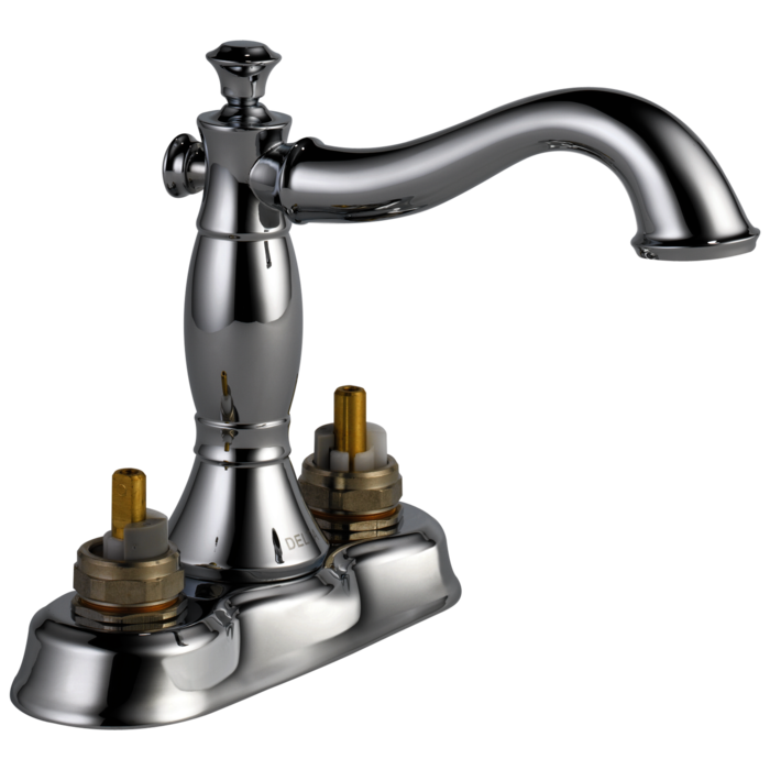 2597LF-MPU-LHP Chrome Csidy Two Handle Centerset Bathroom Faucet - Less Handles 