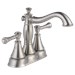 Delta Cassidy™: Two Handle Centerset Bathroom Faucet - Metal Pop-Up - DEL2597LFSSMPU