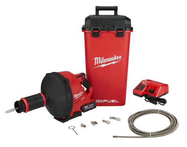 Milwaukee Tool - M18 Fuel Drain Snake With Cable-Drive 1/4 and 3/8 Kit Drain  Cleaner