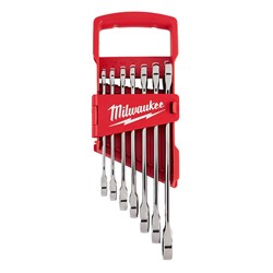 7Pc Ratcheting Combination Wrench Set - Sae ,