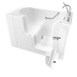 Gelcoat Value Series 30 x 52 -Inch Walk-in Tub With Soaker System - Right-Hand Drain With Faucet ,