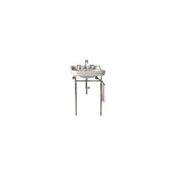 318-V24-CHR-CRM James Martin Wellington 24 In Single Console Single Sink With Chrome Finish Stand ,