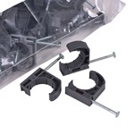 33901 Oatey 3/4 in Half Clamp W/Barbed Nail (100 In Polybag) ,