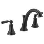 Delta Woodhurst™: Two Handle Widespread Bathroom Faucet ,3532LFBLMPU,195205026761