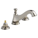 Delta Cassidy™: Two Handle Widespread Bathroom Faucet - Low Arc Spout - Less Handles ,