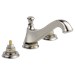 Delta Cassidy™: Two Handle Widespread Bathroom Faucet - Low Arc Spout - Less Handles - DEL3595LFPNMPULHP