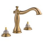 Delta Cassidy™: Two Handle Widespread Bathroom Faucet - Less Handles ,