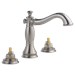 Delta Cassidy™: Two Handle Widespread Bathroom Faucet - Less Handles - DEL3597LFSSMPULHP
