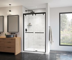 MAAX 135321-900-340-000 UPTOWN BYPASS 48 8MM CLEAR MATTE BLACK Shower door 623163237238 ,