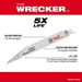 The Wrecker 12 Sawzall Saw Blade 7/11 TPI 48-00-5711 Milwaukee (Pack of 5) - MIL48005711