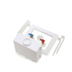 Oatey&#174; Quadtro, 1/4 Turn, CPVC, Washing Machine Outlet Box – Contractor Pack ,38561,38561,WMB,WMBV