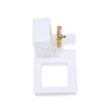 Oatey&#174; Square, 1/4 Turn, Copper, Hammer, Low Lead, Ice Maker Outlet Box - Standard Pack ,39152,IMB