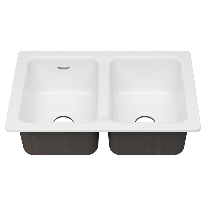 Delancey 30x19 Undermount Double Bowl Kitchen Sink 