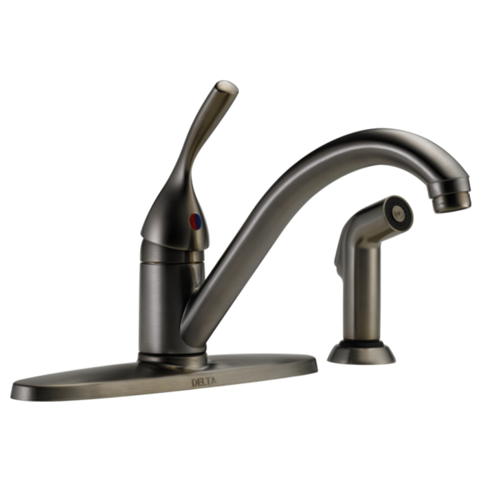 400-Ss-Dst Single Handle Kitchen Faucet With Spray 