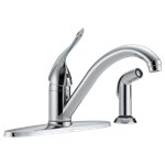 Commercial HDF&#174;: Single Handle Kitchen Faucet with Spray ,