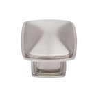 40246 Newport Collection Satin Nickel 32 Mm Square Knob, Composition Zamac 999END ,
