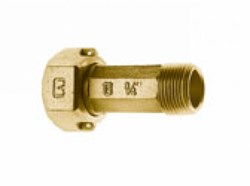 N/L STRGT MTR Coupling 3/4 MTR SWL Nut x 3/4 MIP 2.5 in Long ,WNLMC07,WNL,SPUD,FORC382325NL