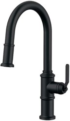 Kinzie 1H Pull-Down Kitchen Faucet w/ Snapback Retraction 1.75gpm Satin Black ,