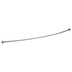 Delta Other: 1&quot; x 6&#39; Curved Shower Rod with Brackets, 6&quot; Bow ,