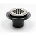 Oatey&amp;#174; PVC Round Low Profile Drain Stainless Steel Screw-In Strainer with Ring and Plug - OAT42271